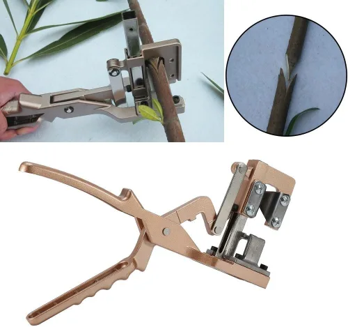 Miniatura 8 de Herramienta de corte de injerto de jardín de aleación de aluminio con hoja SKS7 reemplazable, tijeras de podar afiladas de derivación, mango