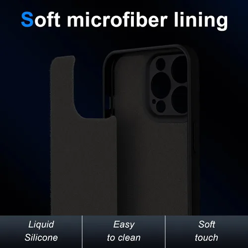 Miniatura 5 de Funda para iPhone 12 Mini, silicona líquida de alta calidad sedosa al tacto, protección de la cámara, forro de microfibra suave antiarañazos, funda