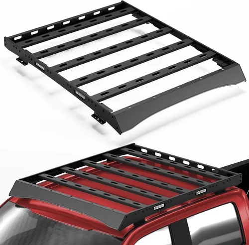 Miniatura 23 de Soporte de techo para Toyota 4Runner 2010-2024 5ª generación, cesta de carga de longitud completa resistente con barras transversales, estante