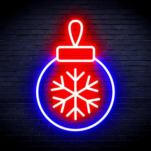 Miniatura 18 de ADVPRO Letrero de neón LED de silicona de la flexión del ornamento del árbol de Navidad - azul - st16s32-fnu0119-b
