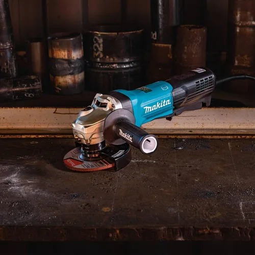 Miniatura 3 de Makita GA5093 Amoladora angular de alta potencia SJSII de 5", interruptor de paleta, con freno