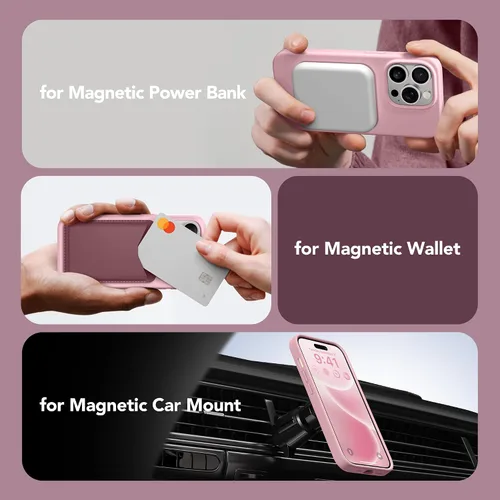 Miniatura 86 de GONEZ Funda de silicona para iPhone 15 Pro Max, compatible con Magsafe, protector de cámara + protector de pantalla, forro de microfibra suave