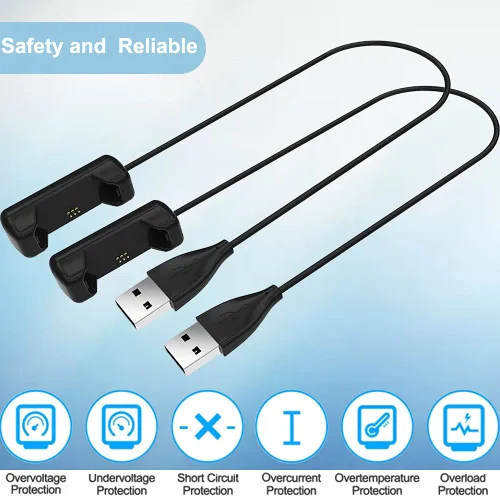 Miniatura 2 de Cable de carga para Fitbit Flex 2, cable de carga USB para Fitbit Flex 2 (paquete de 2, 11.8 in/1 pie)