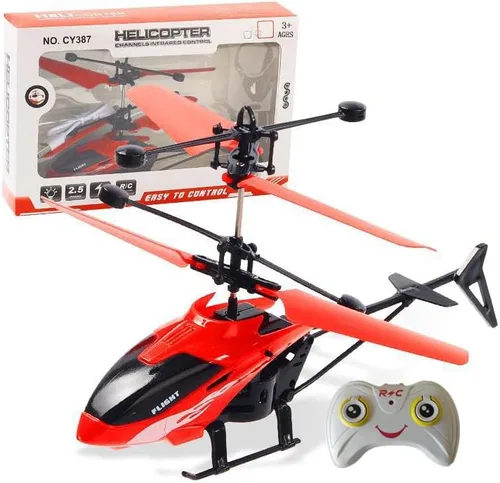 Miniatura 7 de Juguetes de helicóptero volador con detección de gestos para interiores, helicóptero controlado a distancia, juguetes para niños con luces LED, Azul