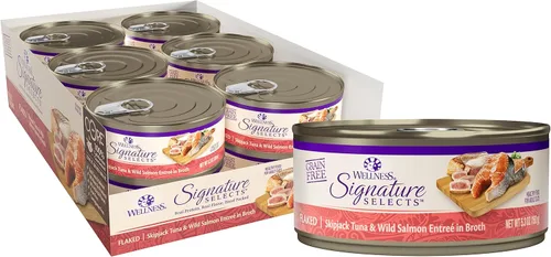 Miniatura 21 de Wellness CORE Signature Selects - Alimento húmedo enlatado triturado para gatos adultos, natural, rico en proteínas, sin granos, receta de entrada