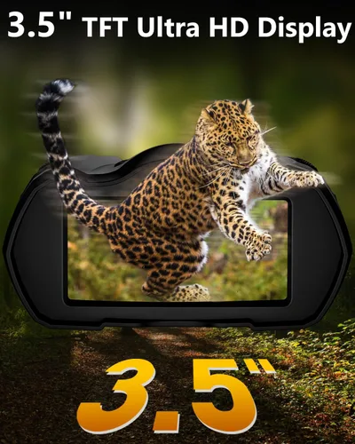 Miniatura 4 de WARMTUYO Gafas de visión nocturna, prismáticos de visión nocturna de 9 engranajes, prismáticos 4K con cámara, visión nocturna de batería de 4000