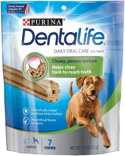 Miniatura 14 de Purina DentaLife - Masticables dentales para perros grandes, hechos en Estados Unidos, para uso diario, bolsa de 18