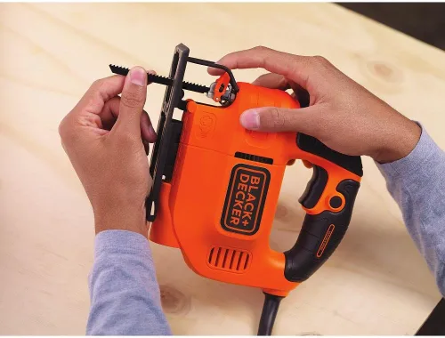 Miniatura 2 de BLACK+DECKER Sierra de calar, 4.5 amperios con abrazaderas IRWIN de agarre rápido, con una mano, mini bar, 6 pulgadas, paquete de 4