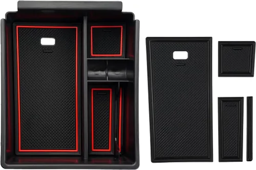 Miniatura 14 de Autorder Organizador de consola central para Hyundai Kona 2018-2021 2022 2023, caja de almacenamiento de reposabrazos, accesorio con bandeja