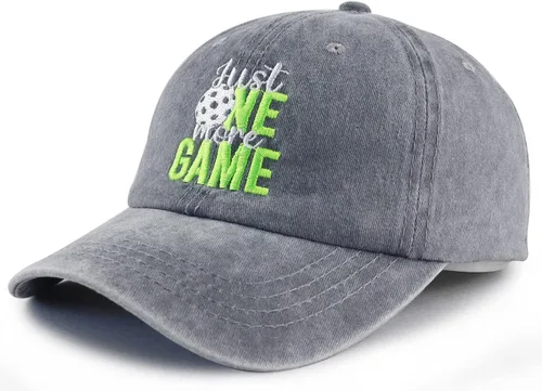 Miniatura 2 de Regalos de pickleball para mujeres y hombres, divertidos sombreros de pepinillos para amantes de la pelota, gorra de béisbol deportiva ajustable