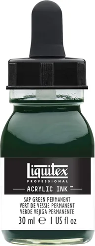 Miniatura 12 de Liquitex - Pintura acrílica profesional INK! Jarro de 1 onza, color blanco de titanio Bronce Rico Iridiscente