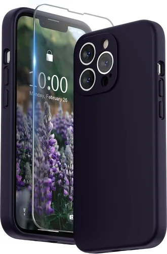 Miniatura 16 de SURPHY Funda para iPhone 13 Pro con protector de pantalla, Fundas de silicona líquida para iPhone 13 Pro