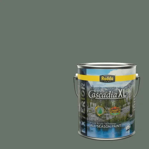 Miniatura 50 de Rodda Paint CASCADIA XL Pintura e imprimación satinada exterior en uno, cuarto de galón, solo ayer