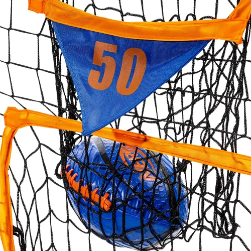 Miniatura 8 de NERF Pro Pass - Red de lanzamiento de fútbol para niños, juego de fútbol para niños, red de objetivo de 5 x 2 pies con estacas de tierra + (1)