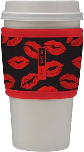 Miniatura 23 de Sok It HotSok Coffee & Tea - Funda de neopreno con aislamiento reutilizable (floral abstracto)