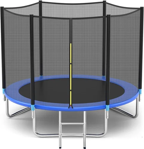 Cama elástica profesional con cerco de seguridad, cama de salto resistente de 8 pies, 10 pies, 12 pies, 14 pies, 15 pies y 16 pies, con cubiertas