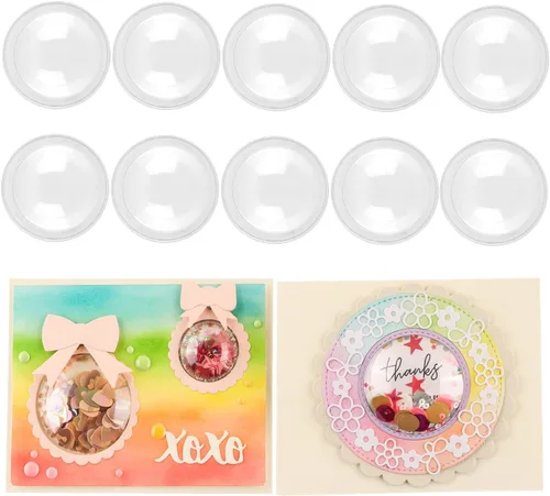 Miniatura 10 de Juego de 21 troqueles de círculo, estrella, árbol de Navidad para manualidades de papel, manualidades, troqueles de corte de metal, para 21