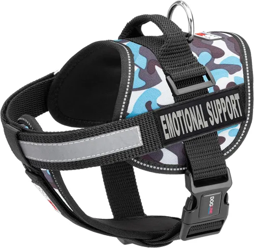 Miniatura 16 de Dogline Unimax - Arnés de chaleco multiusos Unimax para perros y 2 parches de soporte emocional extraíbles con respaldo de velcro