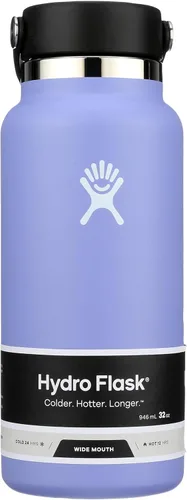 Miniatura 39 de Hydro Flask - Botella de agua de acero inoxidable aislada - Boca ancha con tapa flexible, sin derrame, a prueba de fugas y recargable de 40 oz Negro