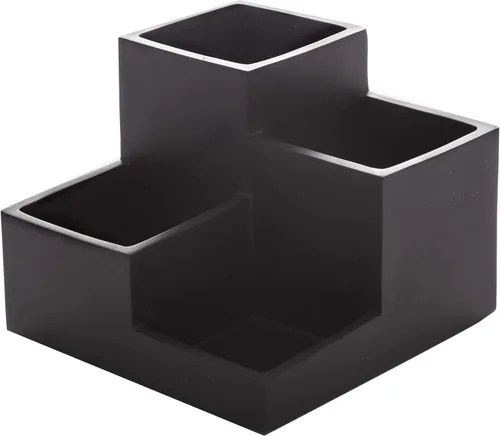 BINO Organizador multiusos con 4 compartimentos, organizador de maquillaje para tocador, soportes de maquillaje para baño, encimera de artículos de