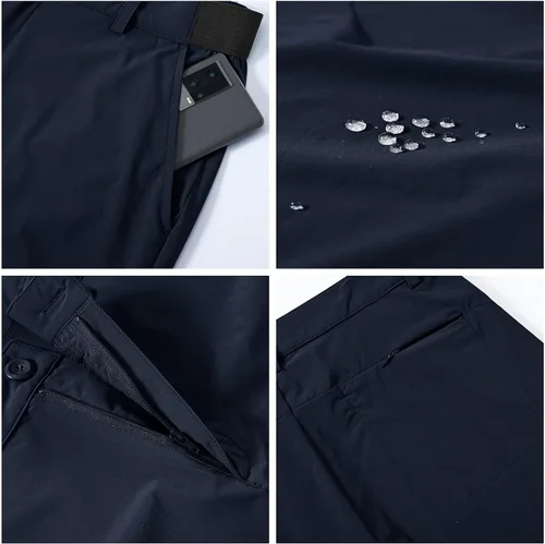 Miniatura 6 de Rdruko Pantalones de golf elásticos para hombre, de secado rápido, ligeros, casuales, con bolsillos
