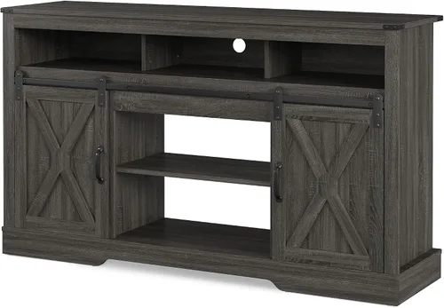 Miniatura 9 de RoyalCraft Soporte de TV con Chimenea para TV de 65+ Pulgadas, Centro de Entretenimiento Estilo Granja de 34" de Alto con Chimenea Eléctrica de 23