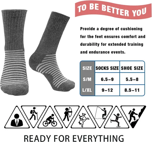 Miniatura 6 de Iseasoo Compression Socks for Women & Men Circulation - Plantar Fasciitis Crew Socks Support for Athletic Running