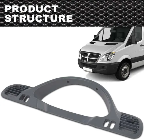 Miniatura 2 de CNNELL Bisel de panel de tablero compatible con Dodge Sprinter 2002-2006 lado izquierdo del conductor con boquilla A/C 5104262AA