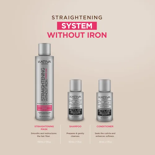Miniatura 2 de Kativa Anti-Frizz Xtreme Care, tratamiento alisador de uso doméstico con queratina y cupuaçu, reconstruye el cabello dañado y alisa las ondas