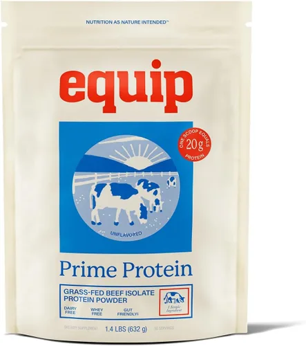 Miniatura 20 de Equip Foods - Polvo de proteína limpia de carne de res alimentada con pasto, apto para dieta carnívora, paleo y keto, sin gluten ni lácteos, 30