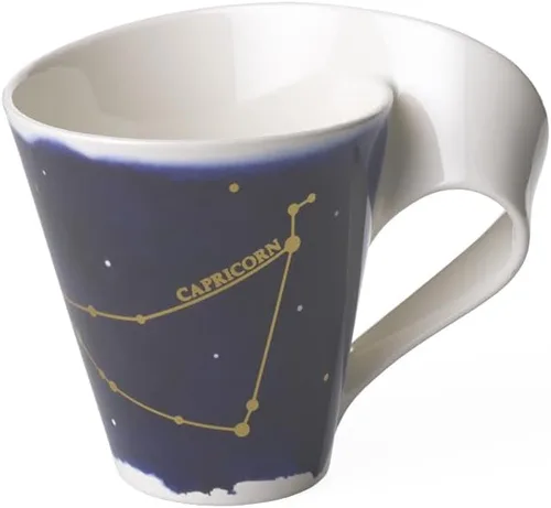 Miniatura 6 de Villeroy & Boch NewWave - Taza de estrellas con asa, bonita forma con motivo de acuario, porcelana premium, fabricada en Alemania, apta