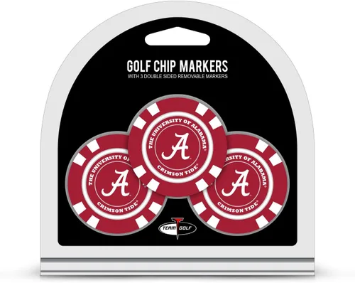 Miniatura 36 de Team Golf NCAA - Marcadores para pelotas de golf tamaño de ficha de póquer con marcadores de doble cara esmaltados más pequeños