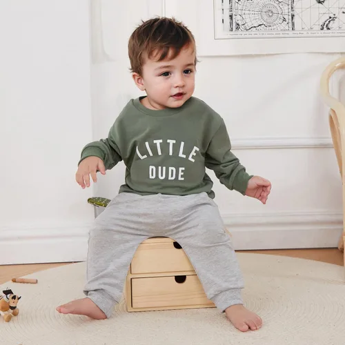 Miniatura 5 de Conjunto de ropa de 2 piezas para bebés y niños pequeños para otoño e invierno