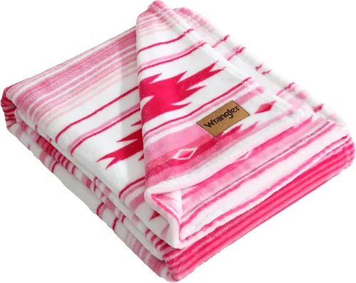 Miniatura 41 de Wrangler - Manta, ropa de cama de felpa suave, decoración occidental para la cama o el sofá (Colt naranja brillante, 50 x 60 pulgadas)