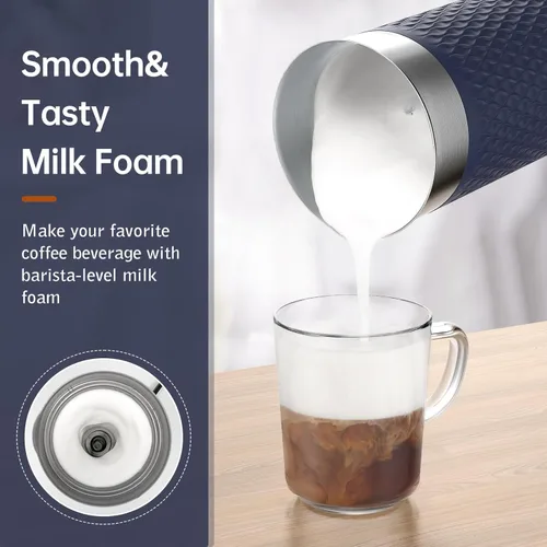 Miniatura 8 de SIMPLETASTE Espumador de leche, vaporizador de leche eléctrico 4 en 1, máquina automática de espuma caliente y fría y calentador de leche para café
