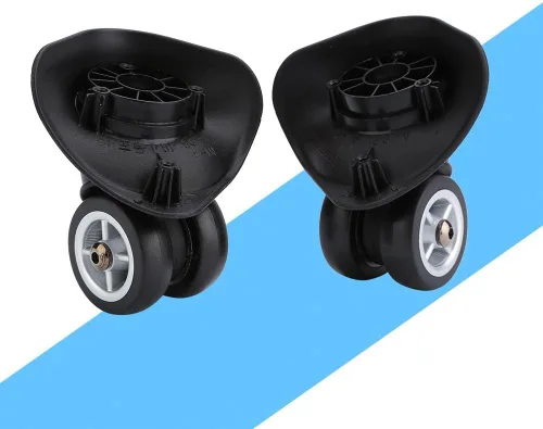 Miniatura 9 de VGEBY1 Maleta Ruedas, Equipaje Giratorio Ruedas Ruedas Universal PVC Ruedas Maleta Maleta Carretilla, Negro