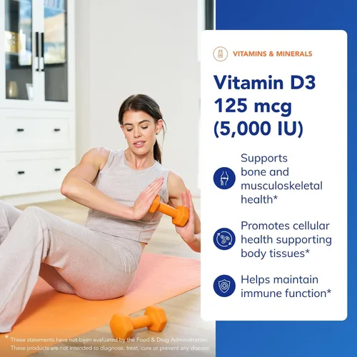 Miniatura 3 de Cápsulas puras - Vitamina D3 5,000, 5000 IU, 1