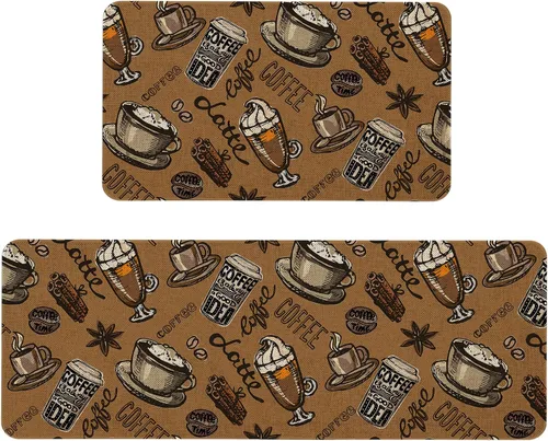 Miniatura 19 de Mloabuc® Tapete decorativo de flores, tapetes de cocina de arpillera de arpillera para mujer, accesorios de cocina para exteriores, 17 x 30 pulgadas