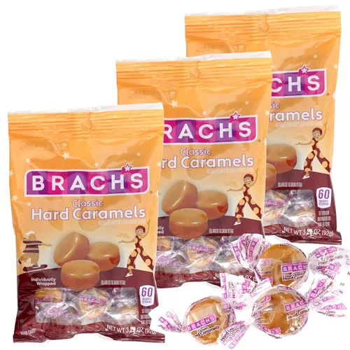 Caramelos duros clásicos, bolsas de 3.25 onzas (paquete de 3), caramelos envueltos individualmente