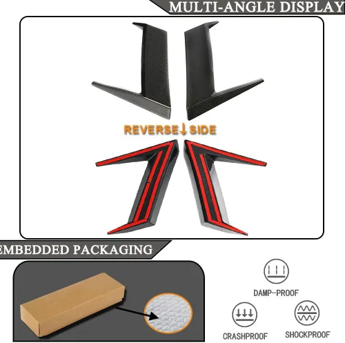 Miniatura 6 de Ventilación lateral de fibra de carbono para Mercedes Benz Clase G W463 G500 G550 G63 AMG Sport Utility 4 puertas 2019-2024 cubierta de toma de aire