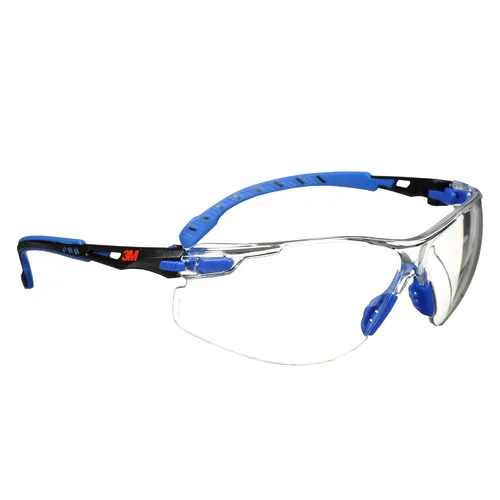 Miniatura 7 de 3M Gafas de seguridad, Solus 1000, S1201SGAF, ANSI Z87, lente antivaho Scotchgard, marco verde/negro, media montura, varillas acolchadas, puente