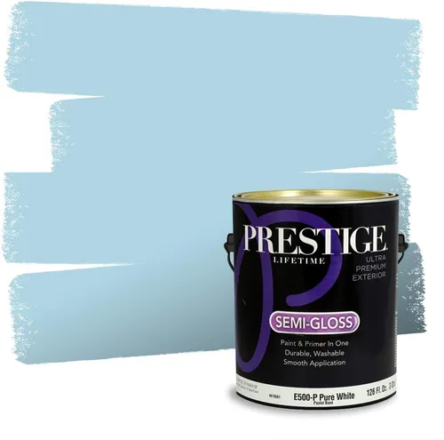 Miniatura 938 de Pintura Exterior + imprimación PRESTIGE, todo-en-uno, 1 galón, acabado mate, color comparable al Valspar* Royal Gray* VS151-Gris real