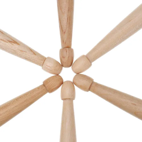 Miniatura 4 de Antner 3 pares de baquetas de madera de arce 7A para niños y principiantes