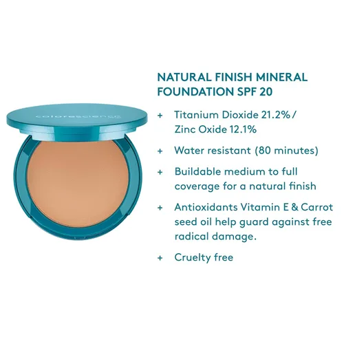 Miniatura 3 de Colorescience Natural Finish Pressed Foundation SPF 20 Beige claro