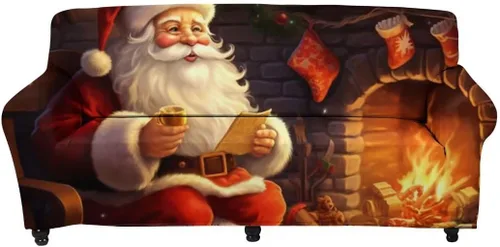 Miniatura 16 de Horeset Snowy Tree - Funda de sofá para 2 cojines, decoración del hogar, funda protectora de muebles para perro, impermeable y lavable Árbol nevado