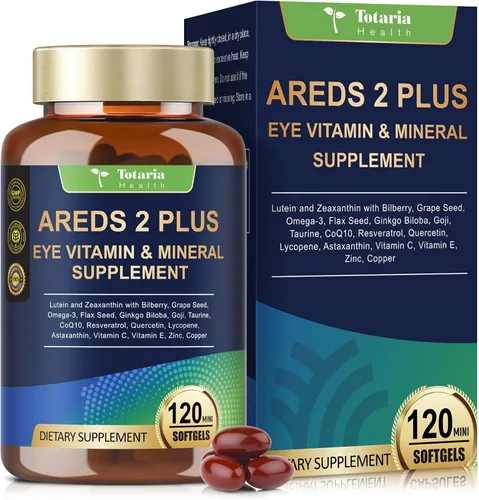 Miniatura 9 de AREDS 2 + Vitaminas oculares 19 en 1 para la salud macular y ojo seco, suplemento de luteína y zeaxantina con vitamina C/E, zinc, omega-3, ayuda a