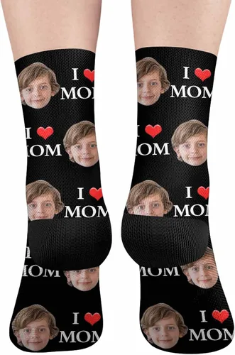 Miniatura 146 de Artsadd Calcetines personalizados para mujeres y hombres, amantes de los perros y gatos, regalos divertidos unisex personalizados