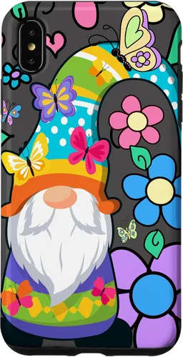 Miniatura 11 de Floral Daisy Flower Pattern with Butterflies Funny Gnome Case for iPhone 17
