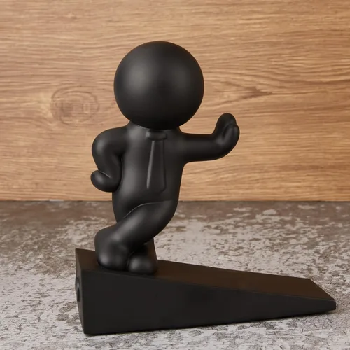 Miniatura 9 de Lindo Tope de Puerta, Decorativo y Resistente, Tope de Puerta Bien Diseñado, Eficaz para Mantener su Puerta Abierta, 1 Paquete, Negro (Patentado)