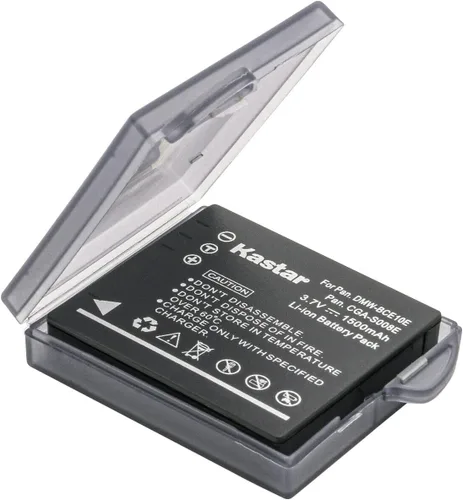 Miniatura 2 de Kastar Paquete de 2 baterías de repuesto DMW-BCE10/CGA-S008 para Panasonic Lumix DMC-FS20 DMC-FS20EG-K DMC-FS20EG-S DMC-FS20GK DMC-FS20K DMC-FS20P